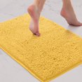 thumbnail image 3 of Yellow Bathroom Rug Set 2 Piece \u2013Extra-Soft Bath mat Shower Bathroom Rugs,1'' Chenille Microfiber Material, Super Absorbent (Standard Set, Yellow), 3 of 8
