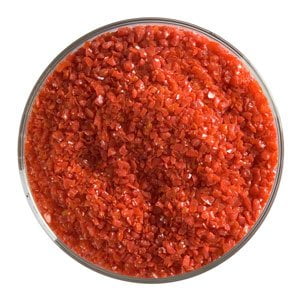 Opal Bullseye Coe 90 Glass - Red Opal Medium Frit - 90 Coe By Bullseye Glass Co. Ship from US