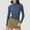 Blue, variant on Tops for Women Turtleneck Long Sleeve Ribbed Slim Fit Base Layer Top Solid Color Warm Winter Trendy for Women Fashion
