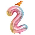 thumbnail image 4 of de números 0-9, de números de cumpleaños de 32 pulgadas, suministros de decoración para fiestas, digitales de Mylar de aluminio, Dos Soledad Globo digital, 4 of 6