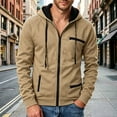 thumbnail image 2 of Thousandth Men's Zip Up Hoodie Lightweight Athletic Track Jacket Cool Casual Slim Fit Daily Wear for Gym Running,Sports Training, 2 of 8