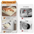thumbnail image 4 of Cama para perro MEKIY ortopédica impermeable de espuma viscoelástica XXL beige, 4 of 9
