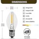 thumbnail image 2 of 5 Base C7 String Bulbs Christmas Village Light Accessory Cord With 5 Led Light Bulbs, 2 of 5