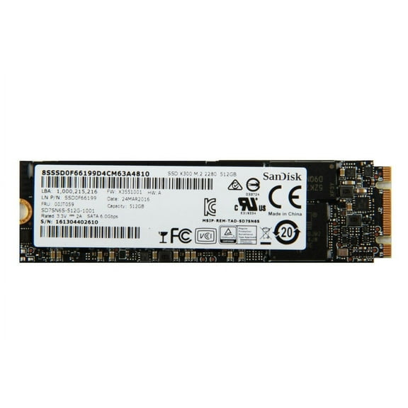 New Genuine Lenovo ThinkPad 512GB SSD Hard Drive 00UP415