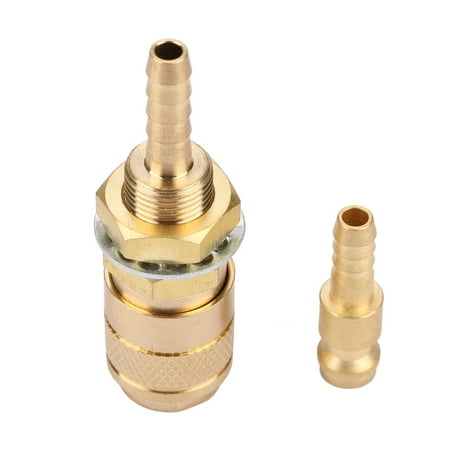 

M6 Gas & Water Quick Connector for MIG TIG Welder Torch Fitting For Welding Torch Gold Daboolka