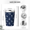 thumbnail image 4 of PAYOHTO Anchors Navy Blue Insulated Stainless Steel Tumbler 12 oz Thermos Come with Straw Kids Leak-Proof Travel Mug Cup, 4 of 7