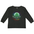 thumbnail image 3 of Inktastic Spaceship Funny Alien Outer Space Boys or Girls Long Sleeve Toddler T-Shirt, 3 of 5