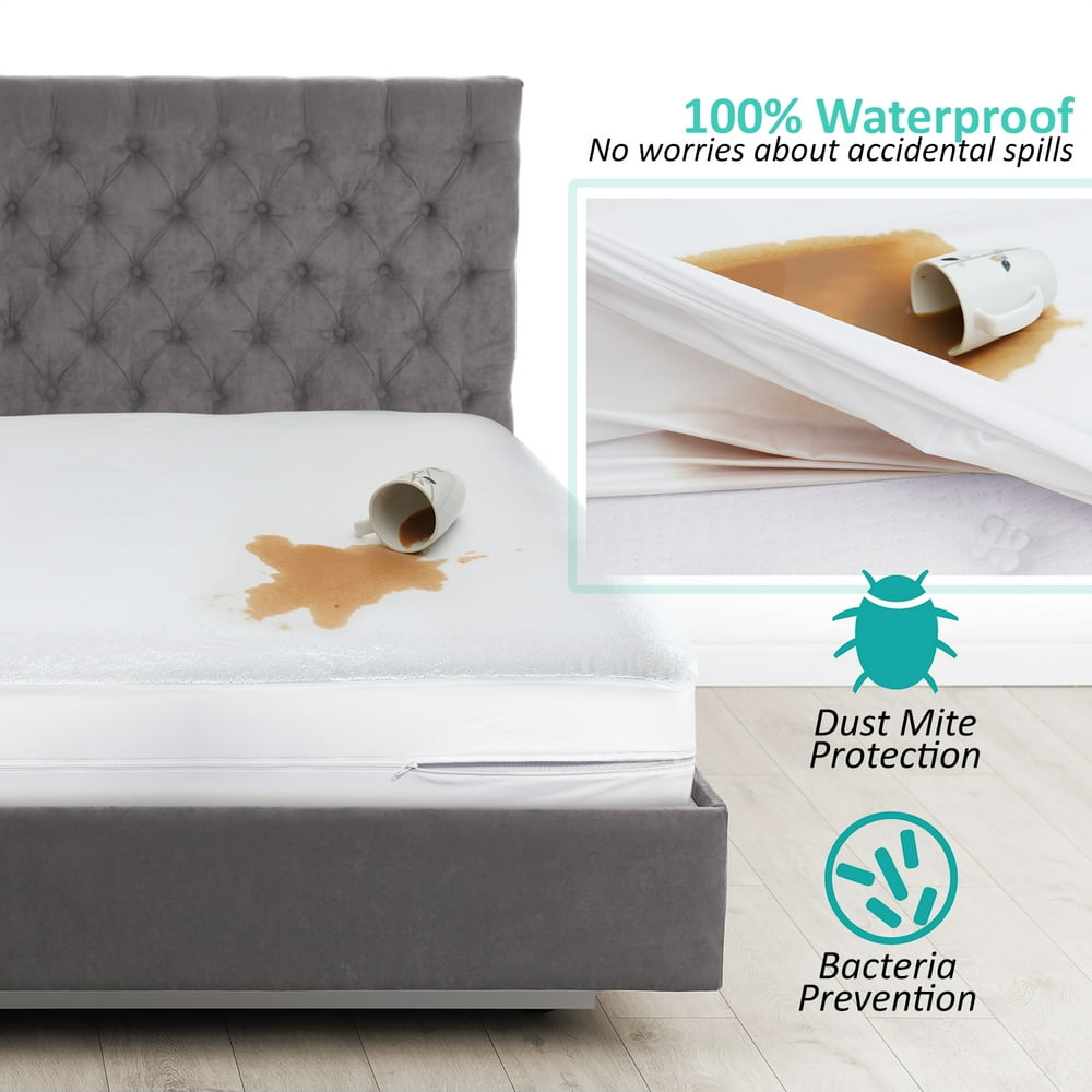 Nestl Waterproof Mattress Protector Premium Zippered Mattress