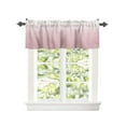 thumbnail image 2 of Kitchen Cafe Valance Curtain for Small Windows,Modern Pink and White Gradient Rod Pocket Short Valances Minimalist Color Ombre Art Window Treatment Panel for Living Room/Bedroom/Bathroom,42x12in, 2 of 9