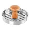 thumbnail image 2 of Fiudx Prensa para Hamburguesas de Acero Inoxidable, Diseño Ergonómico En Resort, Herramienta Multifunción para Barbacoa, Ideal para Usar En La Cocina, Ideal para Cocinar En Familia, con Garantía de H, 2 of 7
