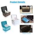 thumbnail image 6 of Wipes Holders, Wet Baby Wipes Dispenser, Dustproof Large Capacity Wipes Dispenser Box Case with Lid, Seal-Designed Dust-Proof Wet Wipes Container, Keep Diaper Wipes Fresh, Blue, 6 of 8