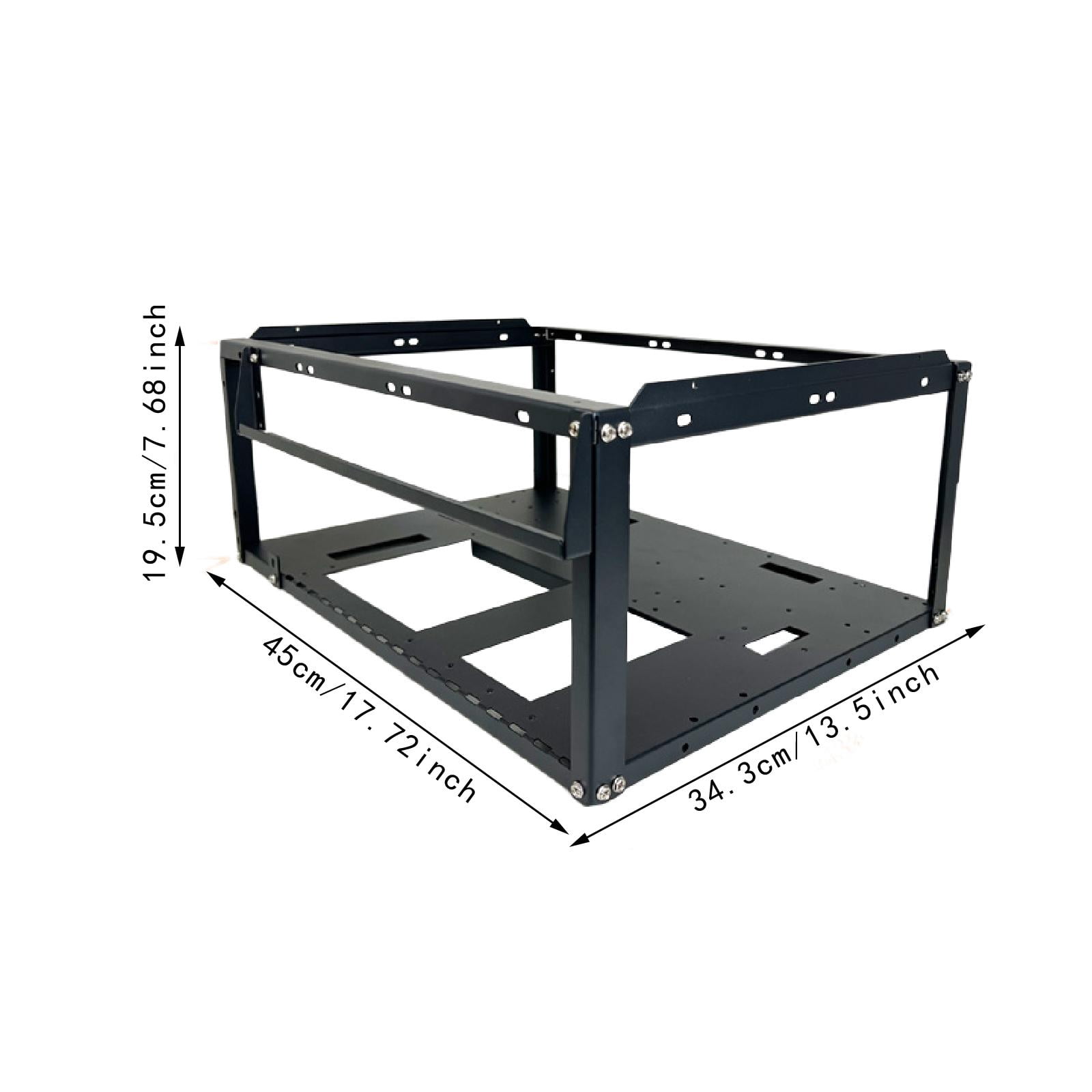 Wzmzjy DIY Gaming Computer Case Stackable Rack for EATX/ITX Motherboards Portable Easy