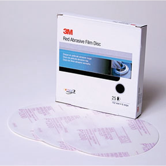 3m Company 3M-1187 Red Abrasive Hookit Disc, 6 In, P800, 50 Discs Per Box