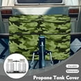thumbnail image 3 of Yuyamidu Green Camo RV Camper Propane Tank Cover Fits 20lb Dual Propane Tanks, Hides Often Ugly/Rusty/Dirty Tank Cylinder Cover, 3 of 8