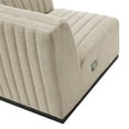 thumbnail image 3 of Conjure Channel Tufted Upholstered Fabric Right-Arm Chair, 3 of 6