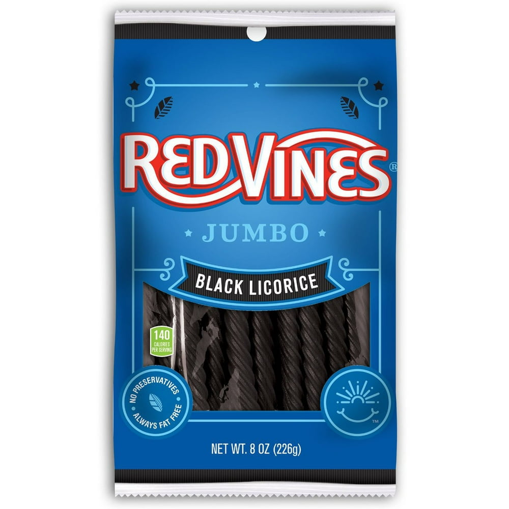 12 PACKS Red Vines Black Licorice Twists
