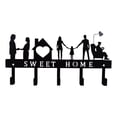 thumbnail image 1 of Perchero de pared de metal Sweet Home para colgar en el balcón, llavero, organizador de cocina, ganchos para baño, perchas de almacenamiento, 1 of 6