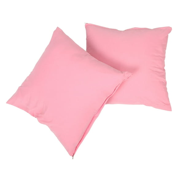 WORGEOUS 2pcs Light Pink Decorative Pillow Covers for Living Room Square Cushion Case Modern Minimalist Style No Pillow Insert for Bedroom or Car