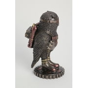 wu Steampunk Owl with Jetpack Statue Sculpture on Gears