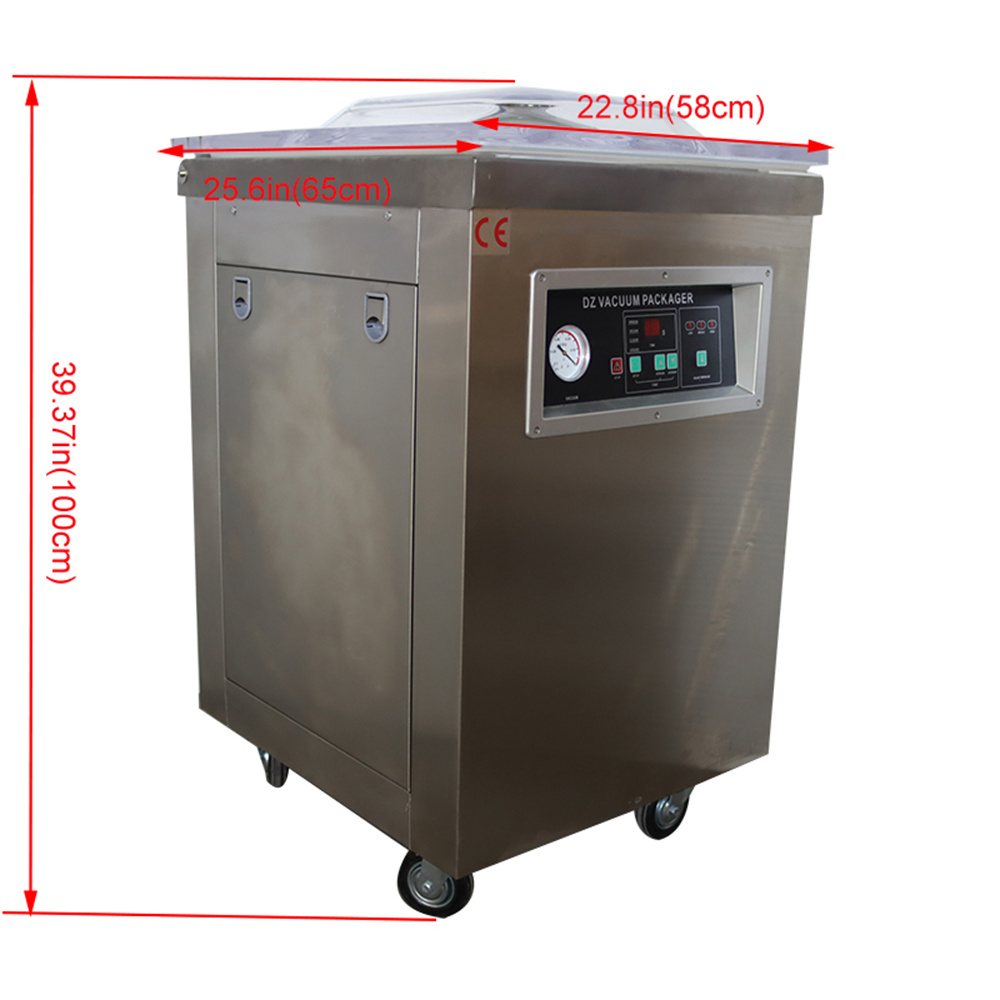 PreAsion Vacuum Packaging Machine DZ500 Single Chamber Plastic Aluminum Foil Bag Vacuuming Sealing 950W