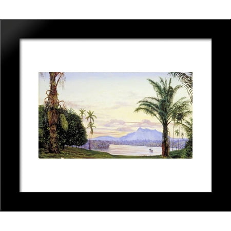 View of Matang and River, Sarawak, Borneo 20x24 Framed Art Print by North, Marianne