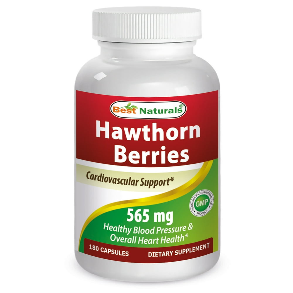 Best Naturals Hawthorn Berry 565 mg 180 Capsules