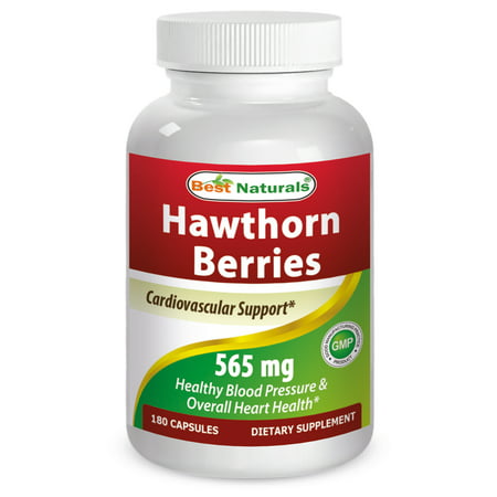 Best Naturals Hawthorn Berry 565 mg 180 Capsules (Best Hawthorn Berry Supplement)