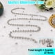 thumbnail image 2 of Yhsheen Cinta de Pedrería de 3 Yardas con 100 Piedras para Coser, Aplicación de Cinta de Pedrería de Cristal por Metro para Vestidos DIY, Bodas, Fiestas, Disfraces de Navidad (Plateado-2), 2 of 7