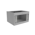 thumbnail image 4 of Alpine 24" Wood Floating Vanity Base in Gray with Black Handles, 4 of 5