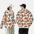 thumbnail image 4 of Balery Sushi Roll Sudadera ligera de manga larga con capucha y protección solar UPF 50+ para hombre y mujer, ideal para pesca y running-Small, 4 of 7