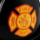 thumbnail image 2 of Casco de bombero Dress Up America Fireman para adulto, negro, 2 of 4
