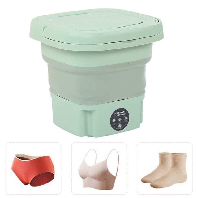 Lavadora Portátil Plegable de Bajo Ruido, Minilavadore de Gran Capacidad para Hogar, 8L, 100-240V