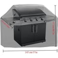 thumbnail image 6 of NOGIS Grill Covers Outdoor Lightweight Black 57in Foldable Durable Waterproof and Windproof Square for Char Broil,Holland Weber, Brinkmann and Jenn Air, 6 of 7