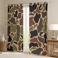 thumbnail image 2 of Castle Fairy Big Bass Fish Black Out Curtains,Camouflage Curtains Pack of 2 (42x63 Each), 2 of 6