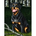 thumbnail image 1 of Carolines Treasures AMB1388CHF Backwoods Companion Rottweiler Drapeau Toile Taille Maison, 1 of 4