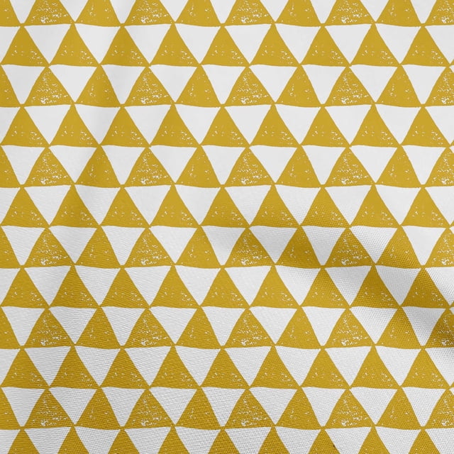 oneOone Rayon Yellow Fabric Block Sewing Craft Projects Fabric Prints By Yard 56 Inch Wide-XG