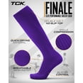 thumbnail image 2 of TCK Finale Solid Color proDRI Soccer Socks (M, Purple), 2 of 2