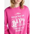 thumbnail image 4 of Netflix Stranger Things Oversized Fleece Sweatshirt from No Boundaries, Women’s Plus, 4 of 5