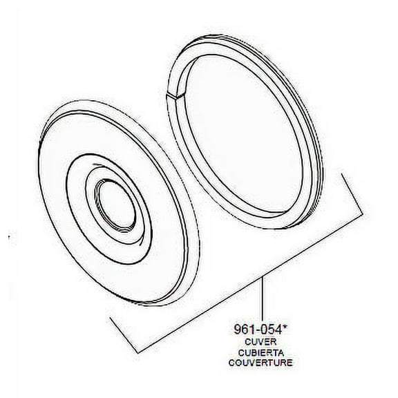 Pfister 961-054 Escutcheon Plate For R89 Pfirst Series Shower Valve Trim - Chrome