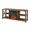 thumbnail image 2 of Desert Fields Magnolia Fireplace TV Stand, Reclaimed Barnwood, 2 of 8