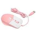 thumbnail image 4 of Gaming Mouse, Skin Friendly Coating Optical Sensor Plug and Play Ergonomic Streamlined Wired Mouse  for Office for Home  White, 4 of 7