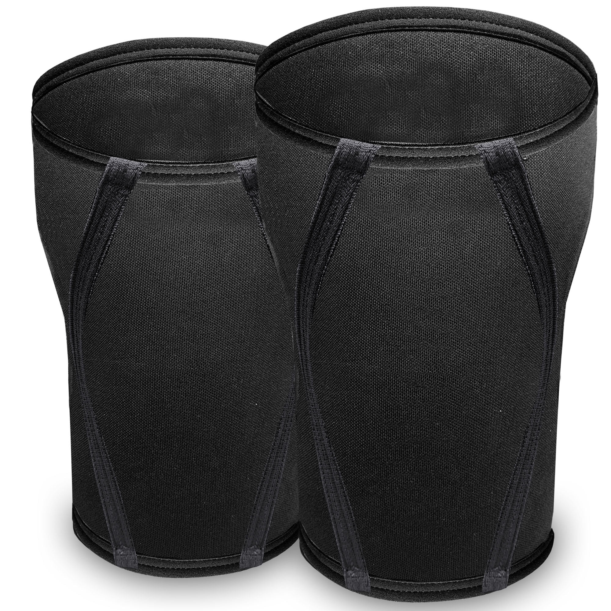 IBRO Premium 7MM Knee Sleeves (Pair) for Weightlifting & Powerlifting, Ultimate Compression Support & Injury Prevention - Squats, Deadlifts - for Men & Women, 1 Year Warranty, Black XXL