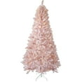 thumbnail image 2 of BeesClover 6.5 Ft Pre-Lit Artificial Christmas Tree with 250 Warm White LEDs and 818 Tips, Battery Operated, Slim Profile, Easy Setup for Living Room, Hallway, Office Festive Décor, 2 of 8