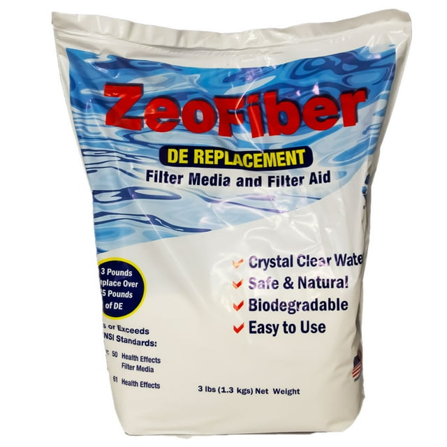 ZeoFiber DE Replacement Pool Filter Media and Aid 3 lbs. Bag