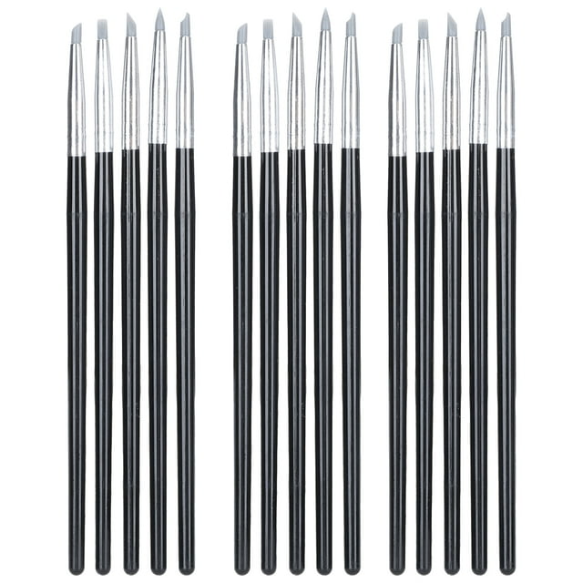 3 Set Pottery Clay Sculpture Paint Brush Watercolor Paint Silicone Pen Different Size