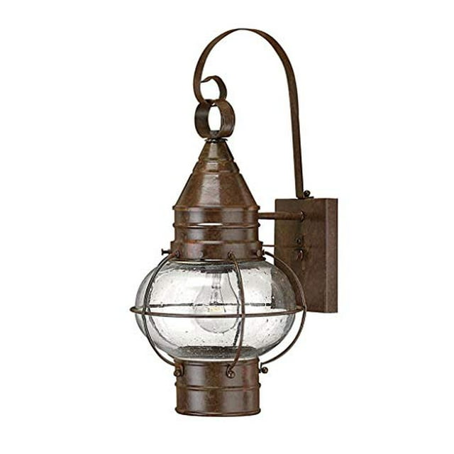 Hinkley Cape Cod Collection Rustic One Light Small Outdoor Wall Mount, Sienna Bronze