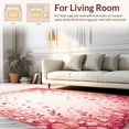 thumbnail image 2 of ODIKA 2'x3' Machine Washable Non-Slip Area Rug, Blossom Cascade Small Flower Petal Scatter Print High Traffic Rug, Pink, 218904, 2 of 7