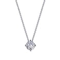 thumbnail image 4 of Lafonn Classic Sterling Silver Platinum Plated Simulated Diamond Necklaces (1.1 CTTW), 4 of 5