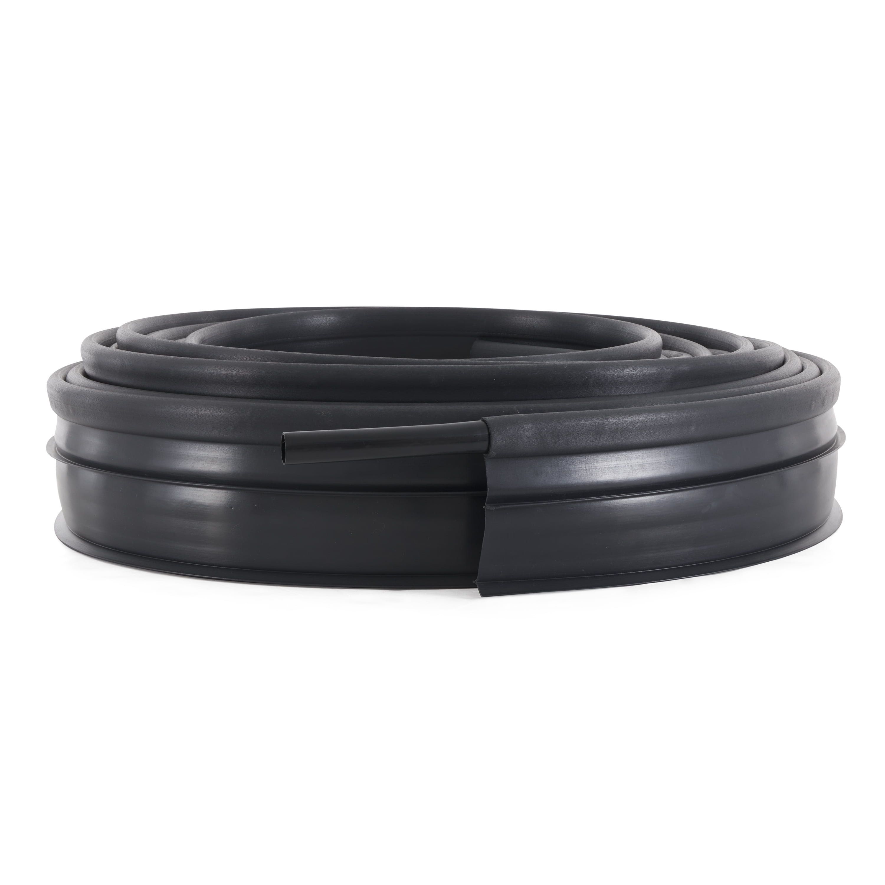 Suncast 60' Coil Resin Professional Landscape Edging Roll for Lawn and Garden, Black (8 Pack)