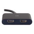 thumbnail image 2 of C2G 4K DisplayPort vers Double HDMI MST Hub - DisplayPort 1.2 vers HDMI Répartiteur - M/F - Répartiteur Vidéo/Audio - 2 x HDMI - Bureau, 2 of 5